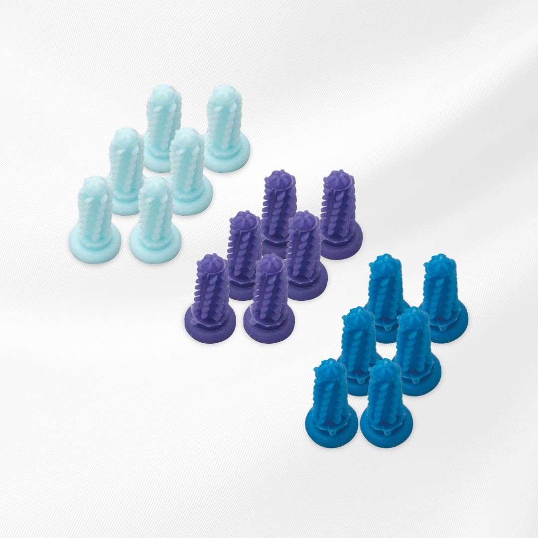 CorpCare EarCleaner Pro Ohrenreiniger-Ersatzaufsätze lila, mintgrün und türkisblau 18tlg