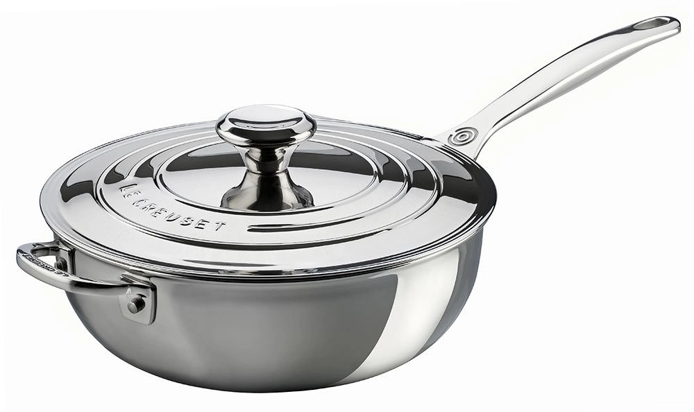 Le Creuset Sautépfanne 3-Ply PLUS Edelstahl Antihaft 24cm