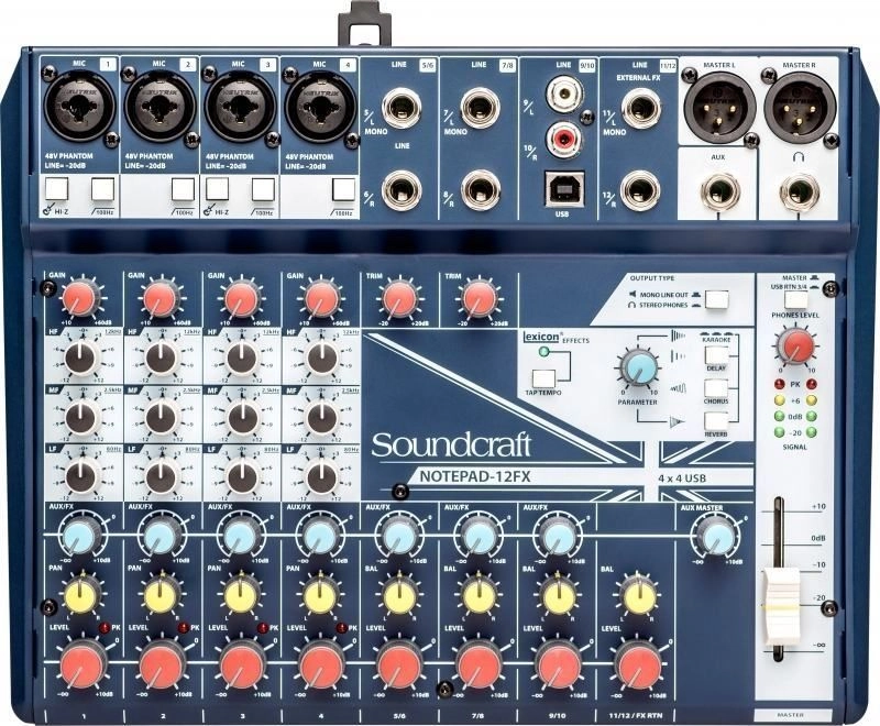 Soundcraft Notepad-12FX Kompaktmischpult 12-Kanal Mixer