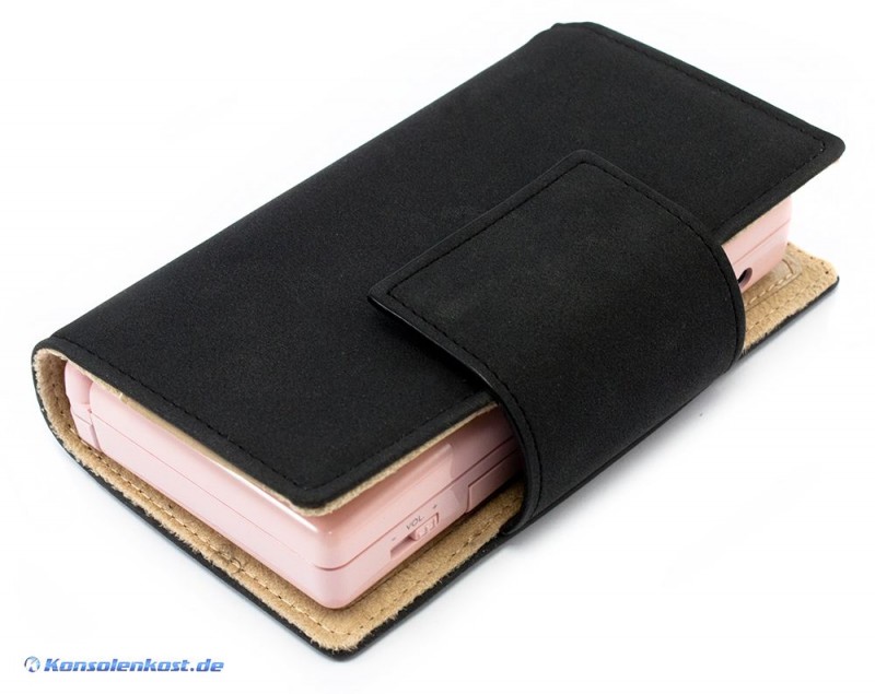Nintendo DS - NDS Lite - Leder Tasche / Leather Bag #schwarz (gebraucht)