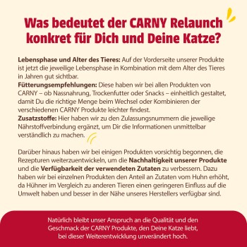 animonda Carny Nassfutter Katze Adult 6x400 g Rind, Kabeljau & Petersilienwurzeln