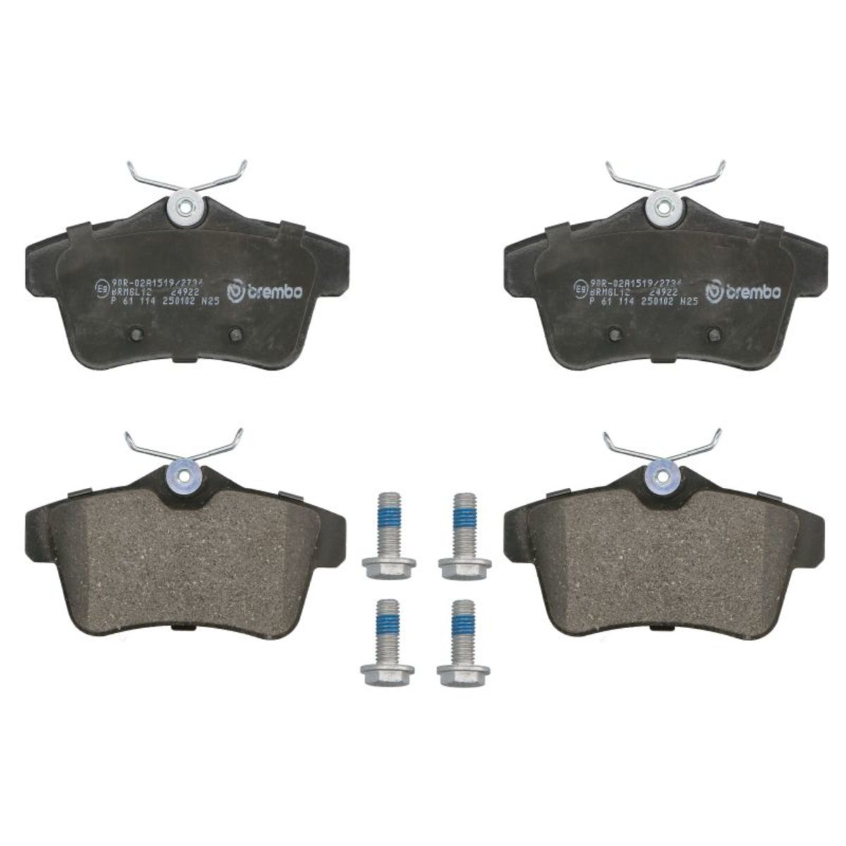 BREMBO Bremsbelagsatz P 61 114 Bremsbeläge,Bremsklötze PEUGEOT,CITROËN,DS,508 SW I (8E_),5008 (0U_, 0E_),3008 (0U_),308 CC (4B_),RCZ Coupe