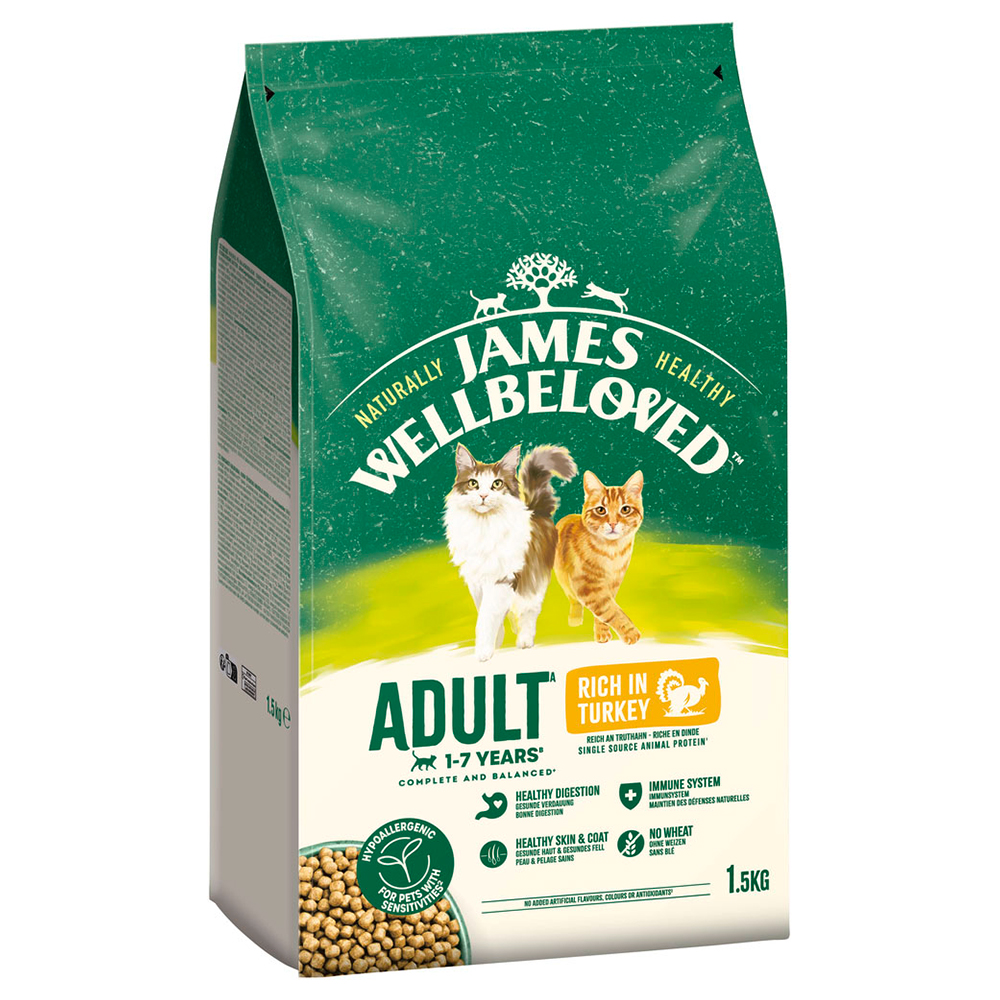James Wellbeloved Trockenfutter Katze Adult, Truthahn 1,5 kg