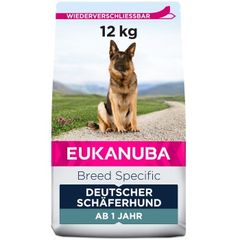 EUKANUBA Trockenfutter für Hunde, rassespezifisch Deutscher Schäferhund Erwachsener 12 kg