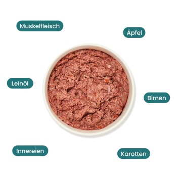 haustierkost.de BARF Komfort PLUS Rind Frostfutter 12 x 500 g