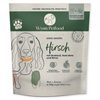 Wynn Petfood Nassfutter zum Anrühren Hirschmenü 8 x 400g