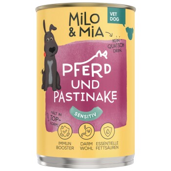 Milo & Mia Pferd & Pastinake 6x400 g