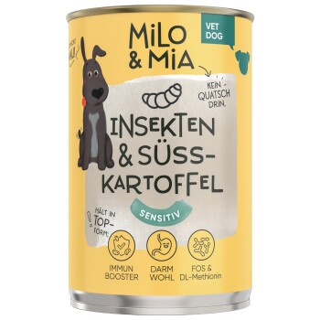 Milo & Mia Insekten & Süßkartoffel 6x400 g