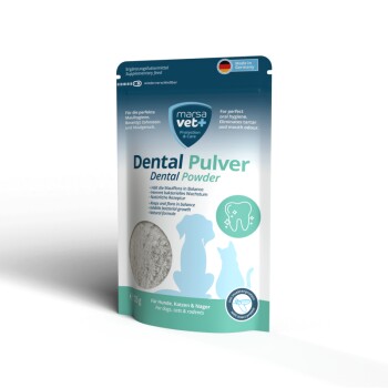 Marsavet Dental Zahnpulver für Hunde, Katzen und Nagetiere mit Insektenprotein - 125 g