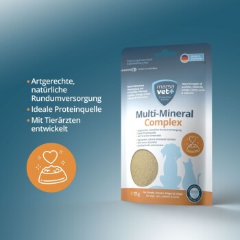 Marsavet Multi-Mineral Complex Pulver für Hunde, Katze und andere Haustiere - 125 g