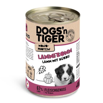 Dogs'n Tiger Dogs’n Tiger Junior Hundefutter, Nassfutter, Mixpaket Happy Puppy