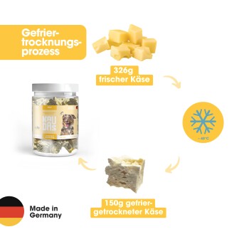 KAUDAS KäsePur Natursnack 3x150g