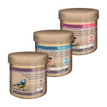 PREMIERE Erdnussbutter Mix 3 x 250g