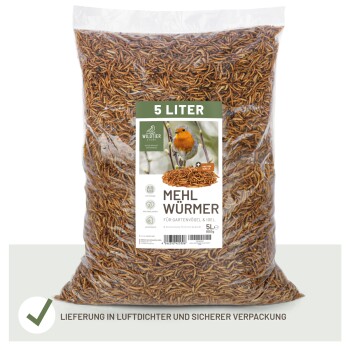 wildtier liebe Edel Mehlwürmer getrocknet 800g