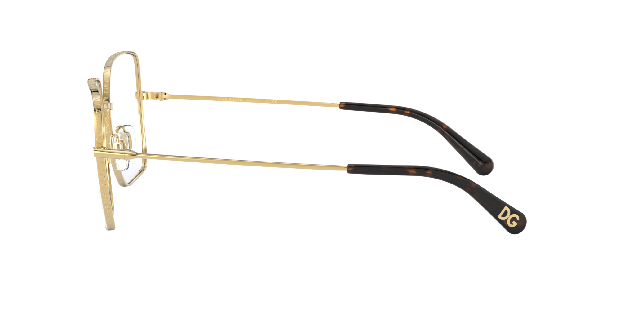 Dolce&Gabbana DG 1323 02, inkl. Gläser, Quadratische Brille, Damen
