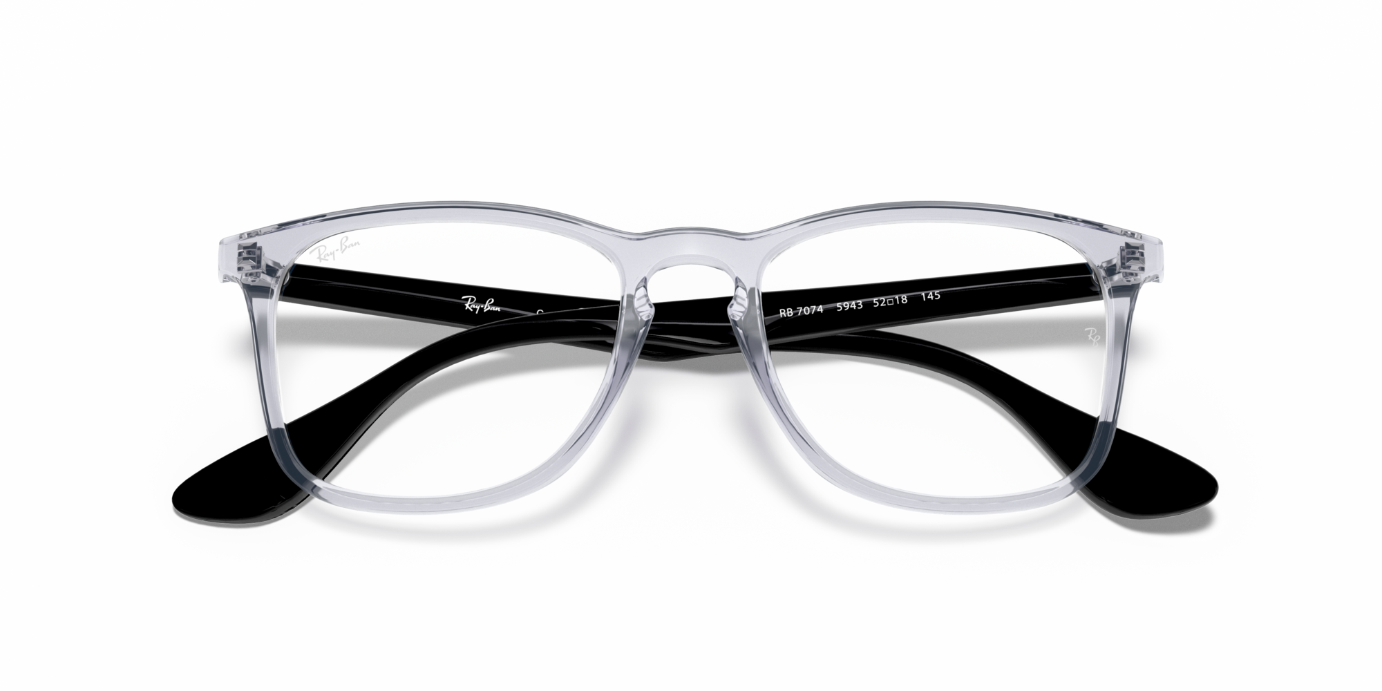 Ray-Ban RX 7074 5943, inkl. Gläser, Quadratische Brille, Unisex