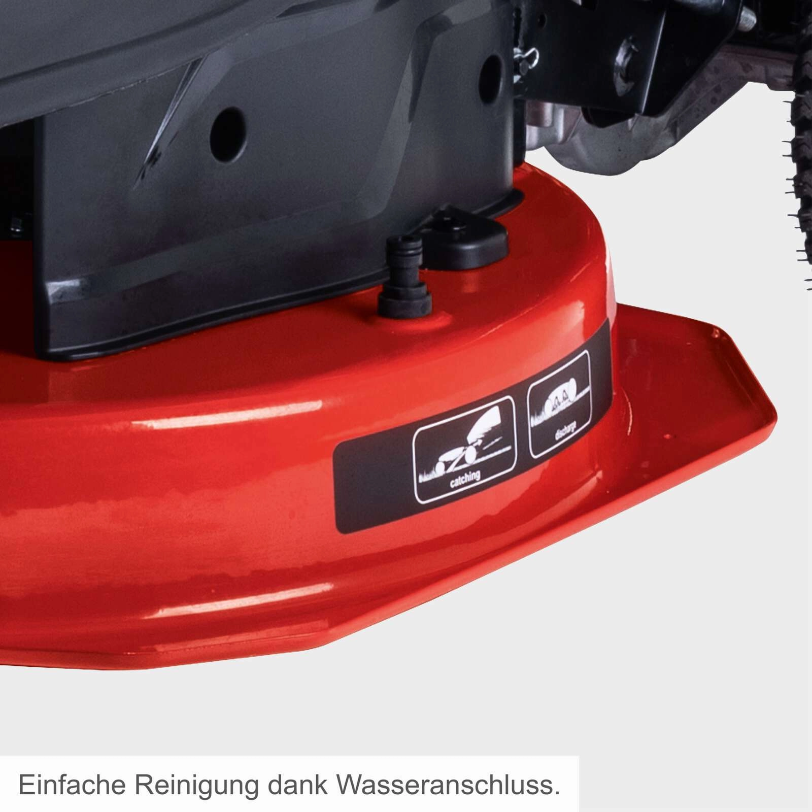 Benzin-Aufsitzrasenmäher MR235-61 Scheppach - 6,0PS | 61cm Schnittbreite | 150L Korb | LED Leuchte | E-Start | 4Vorwärtsgänge | inkl. Öl & Abdeckhaube