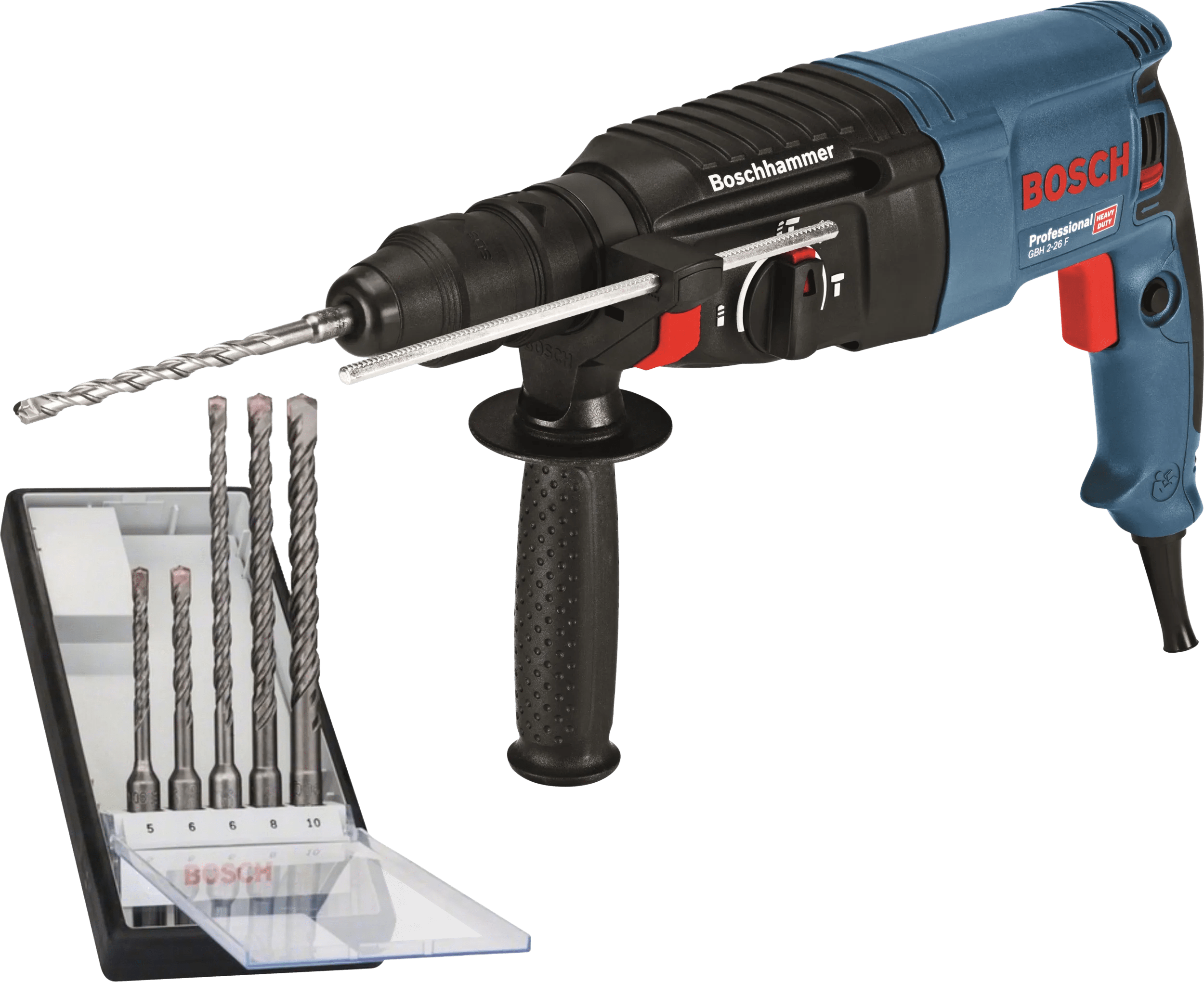 Bosch Professional GBH 2-26 F + SDS-plus-Bohrerset