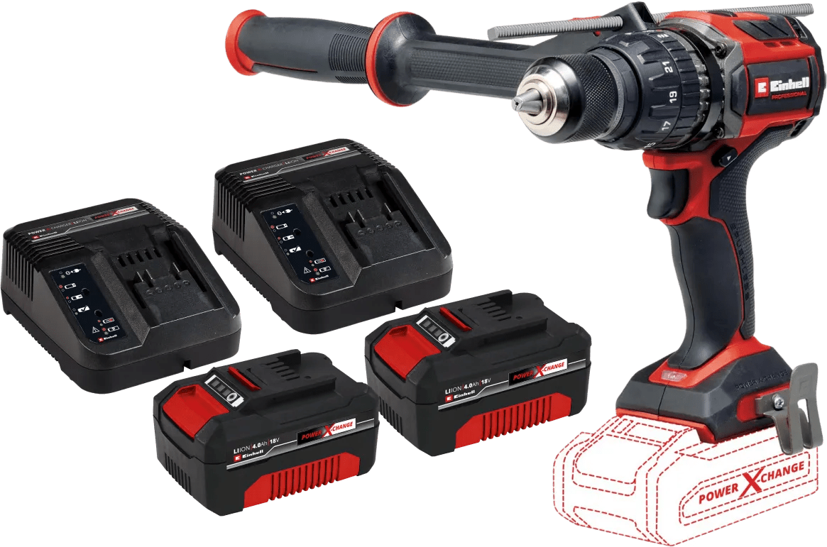 Einhell TP-CD 18/120 Li-i BL Solo 4,0-Ah-Akku (2x) Starterset