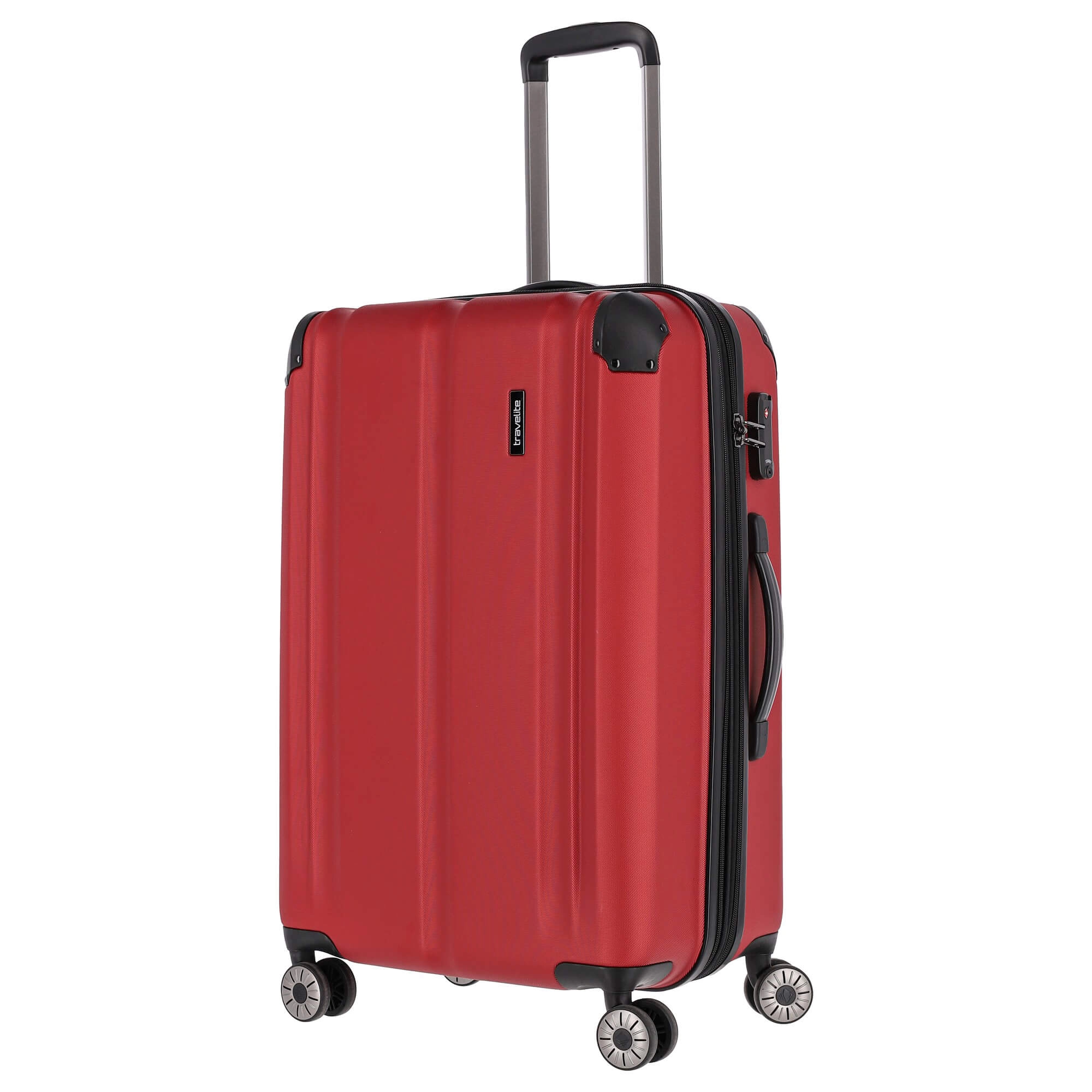 Travelite City - 4-Rollen-Trolley erw. M 68 cm (rot)