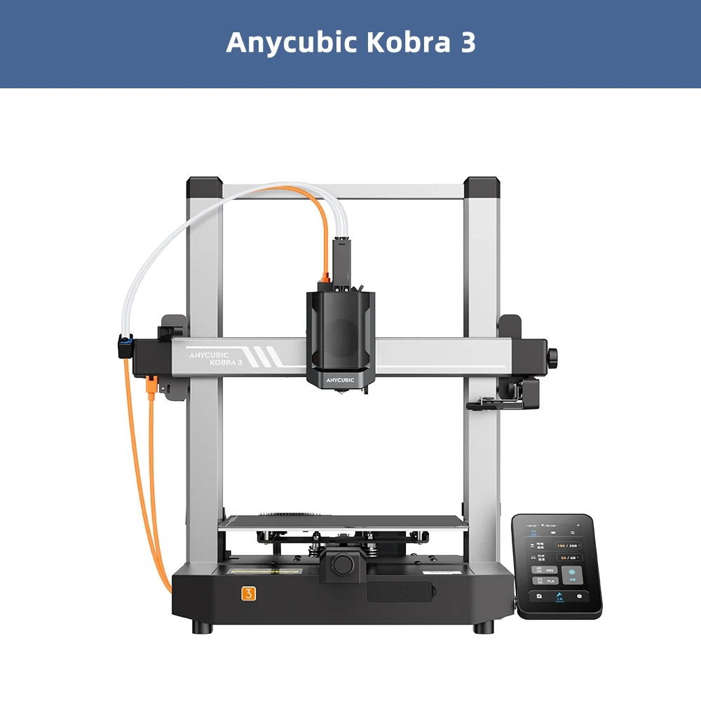 Anycubic Kobra 3 AE-Version FDM 3D-Drucker LeviQ 3.0 Automatische Nivellierung 600 mm/s Maximale Druckgeschwindigkeit Neue direkte Extruder-Schnelldrucker