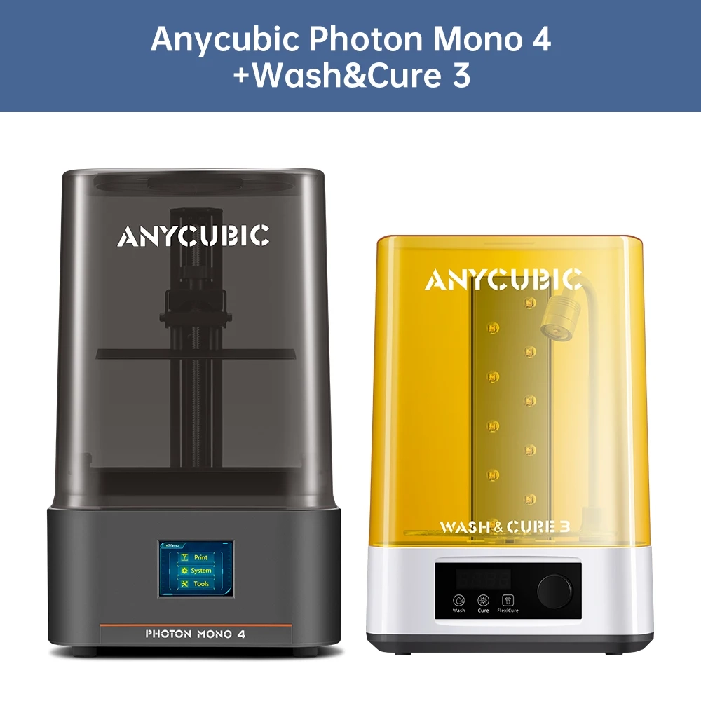 ANYCUBIC Photon Mono 4 AE10K+ 7-Zoll-High-Definition-Bildschirm 3D-Drucker Hochgeschwindigkeits-UV-Harz 3D-Drucker Druckgröße 153 × 87 × 165 mm