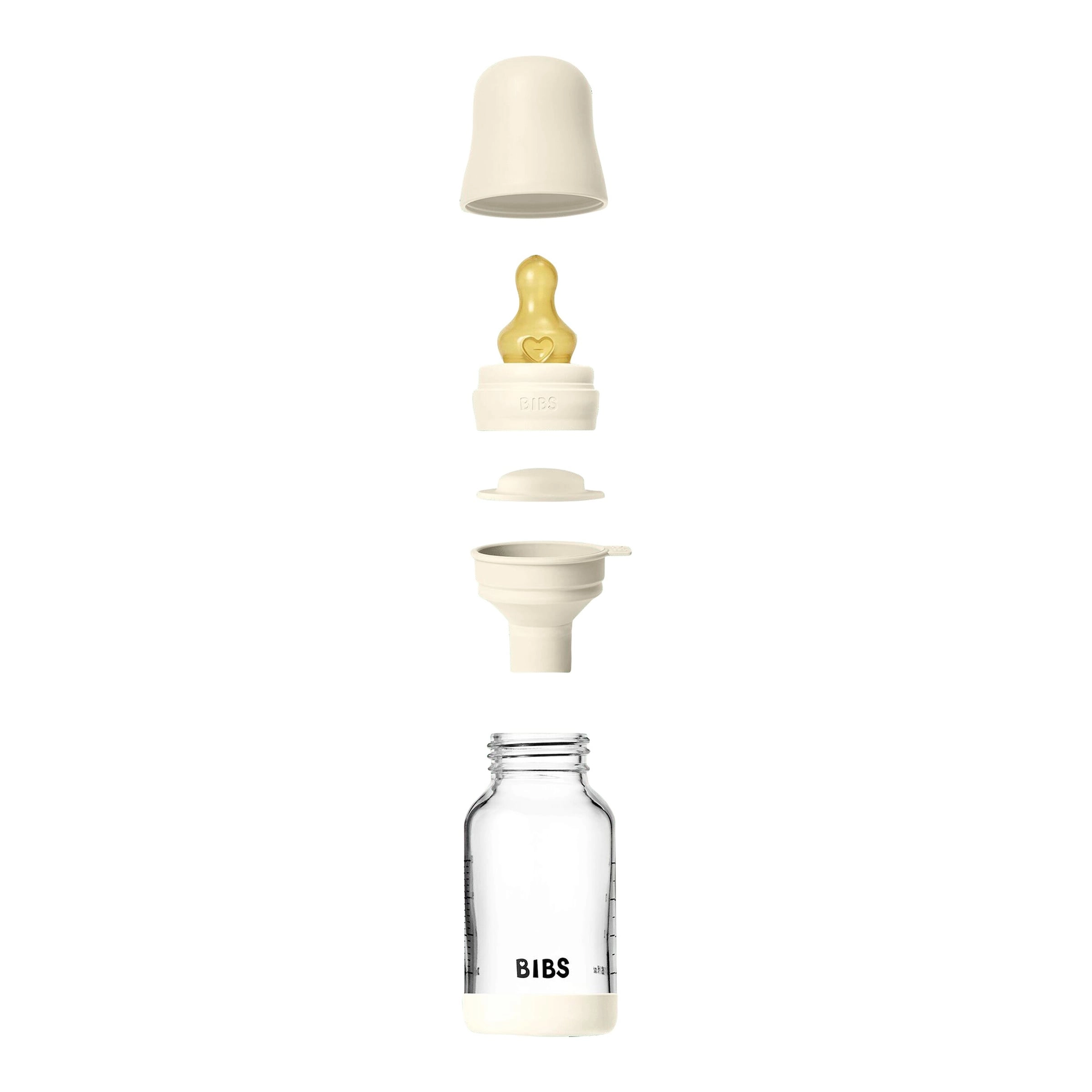 Bibs Babyflasche aus Glas, 120 ml, ab 0M