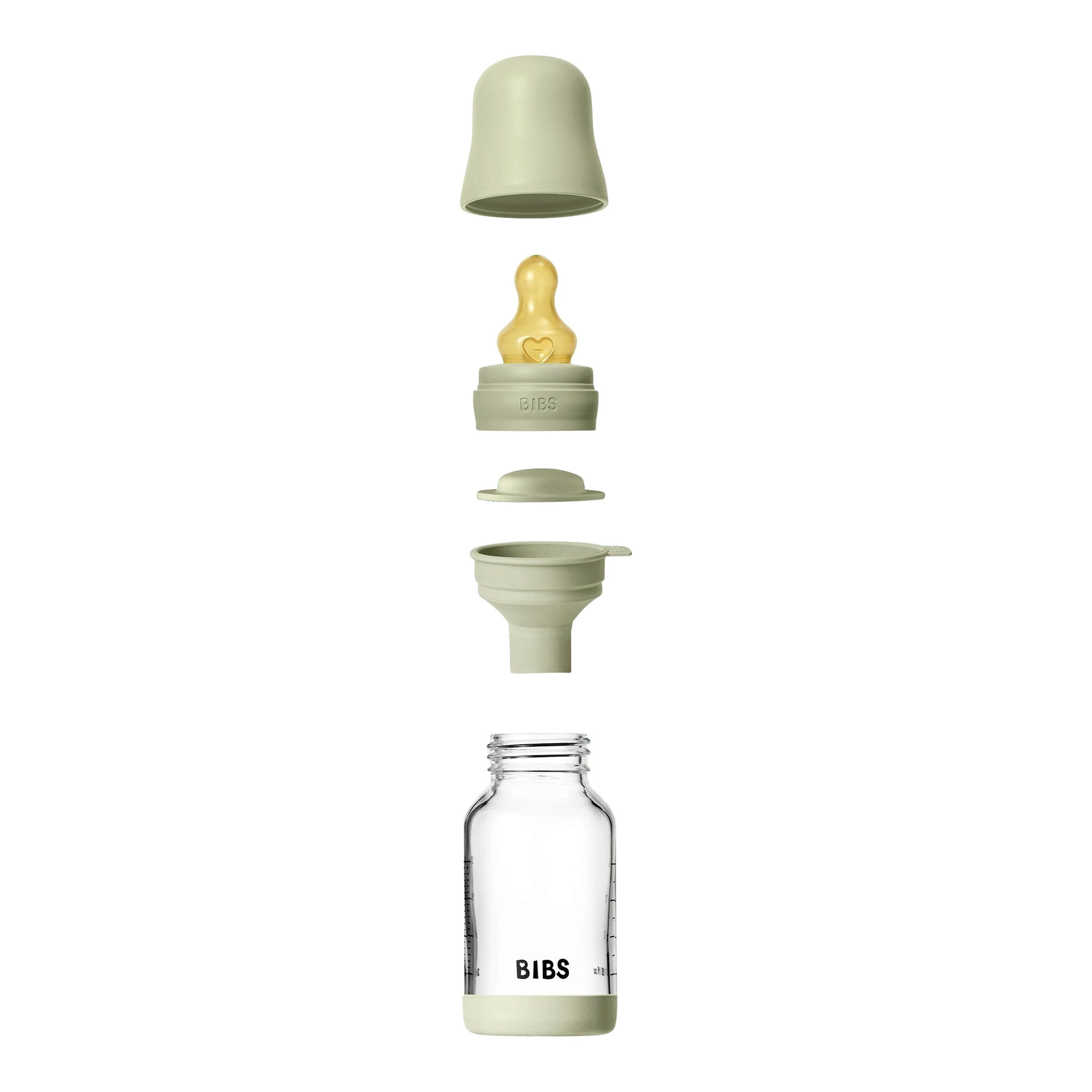 Bibs Babyflasche aus Glas, 120 ml, ab 0M