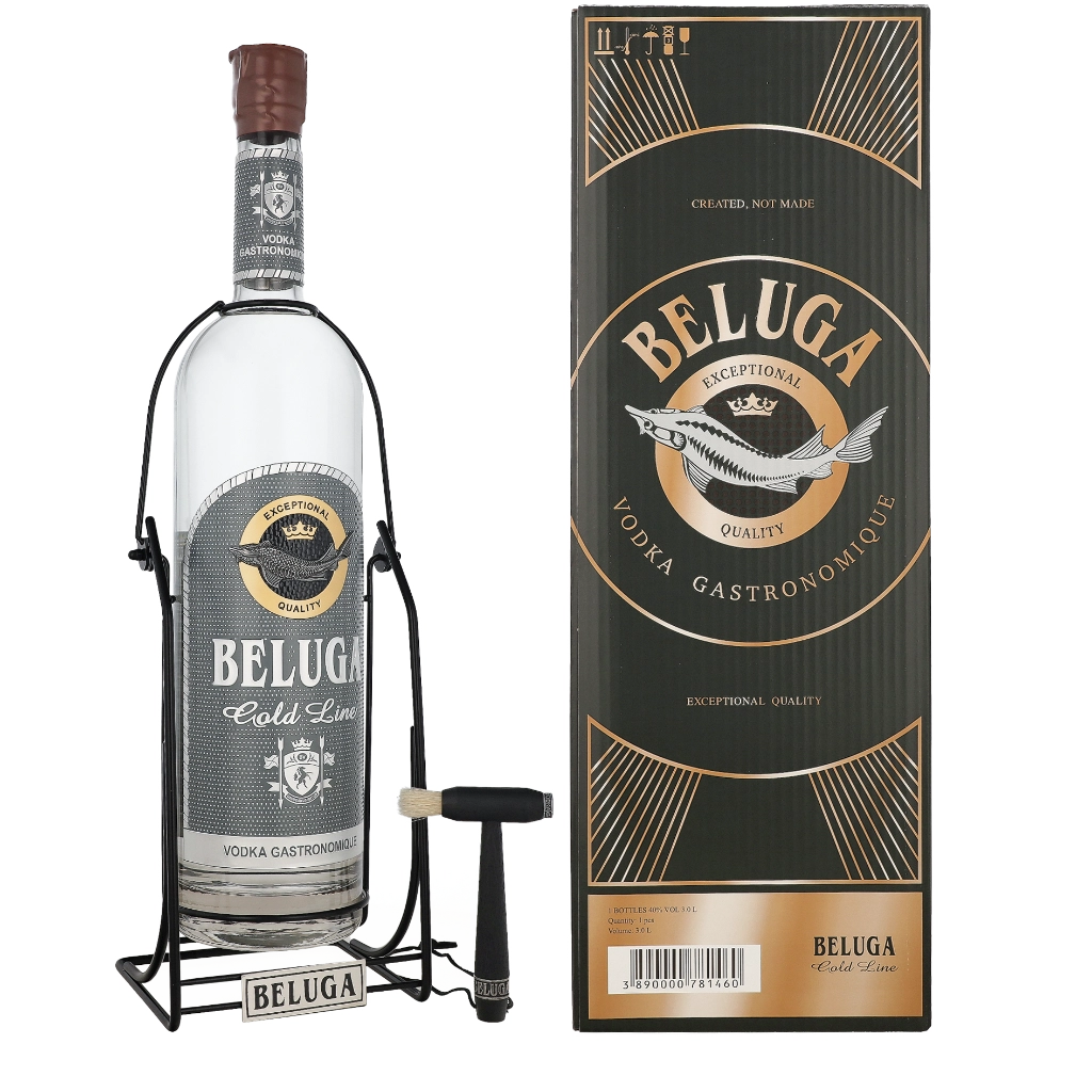 Beluga Gold Line + Cradle 3 liter Wodka