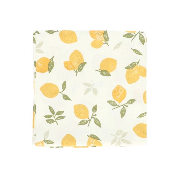 Geschirrtuch, bio-baumwolle, zitronen