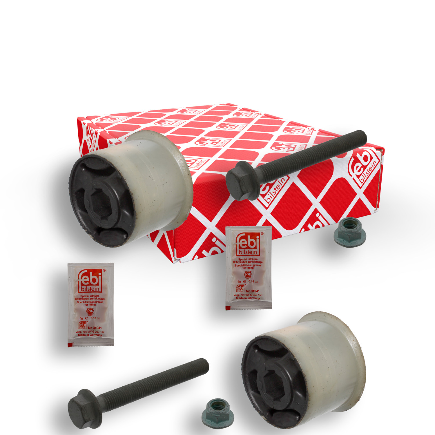 FEBI BILSTEIN Querlenkerlager 39228 Querlenkerbuchse,Querlenkergummi VW,SKODA,SEAT,Golf V Schrägheck (1K1),POLO (9N_),TOURAN (1T1, 1T2),GOLF VI (5K1)