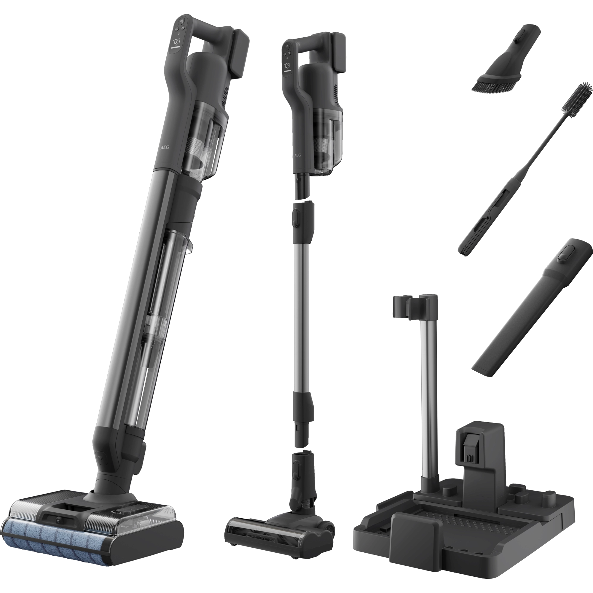 AEG 8000 3-in1 Wet&Dry Akku-Staubsauger / Akku-Laufzeit: bis zu 35 Min. / Farbe: Dark Grey AW82U2DG