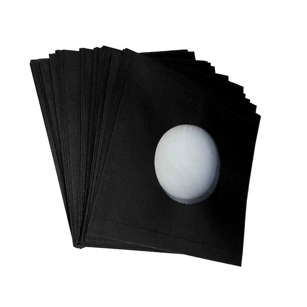 7" Schallplatten Innenhülle schwarz gefüttert (50 Stück Pack)