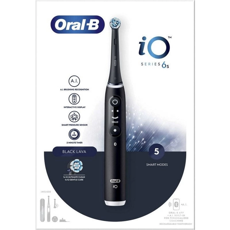 Oral-B iO 6 S Elektrische Zahnbürste Schwarz
