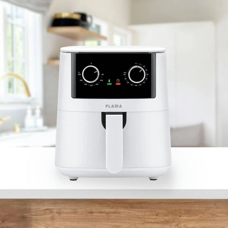 Flama 645FL Heißluftfritteuse, 4,2 l, 1400 W, Weiß