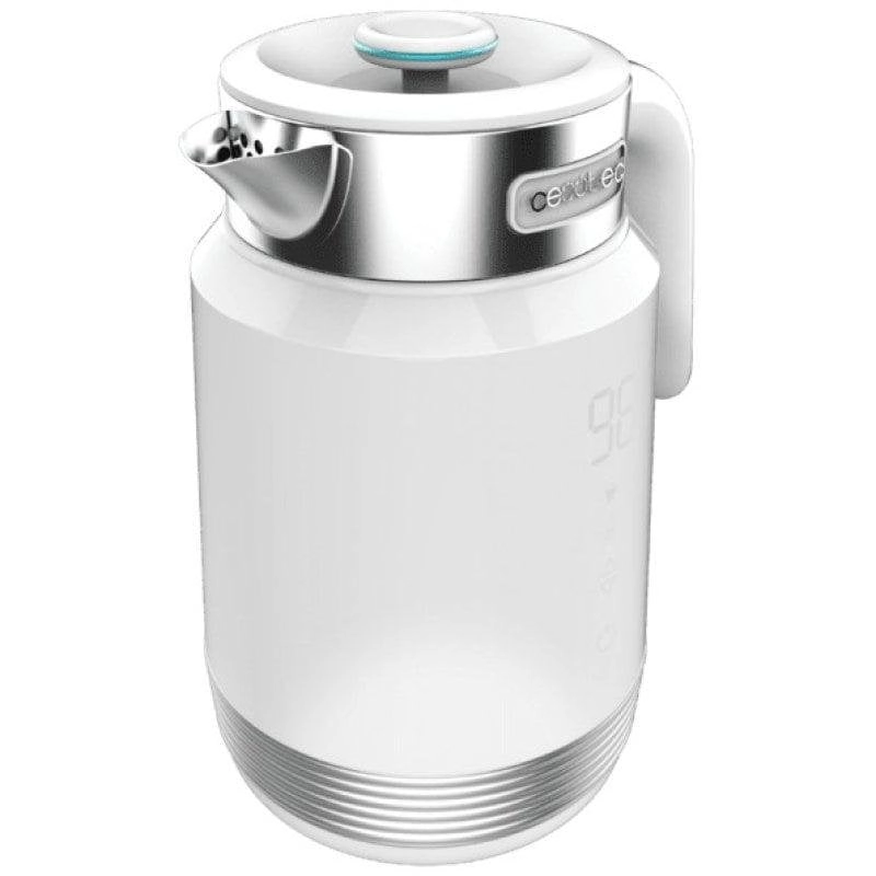 Wasserkocher Cecotec ThermoSense 600 Touch 1,7L 2200W Edelstahl Touch-Display Weiß
