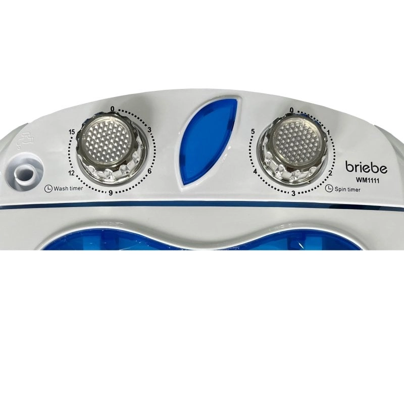 Briebe WM1111 Mini tragbare Zentrifugalwaschmaschine 3 kg Weiß/Blau