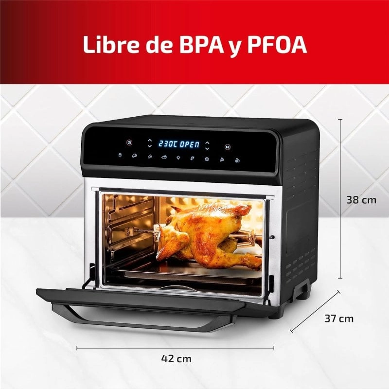 Ufesa Magnum Heißluftfritteuse, 23 l, 1800 W, Schwarz