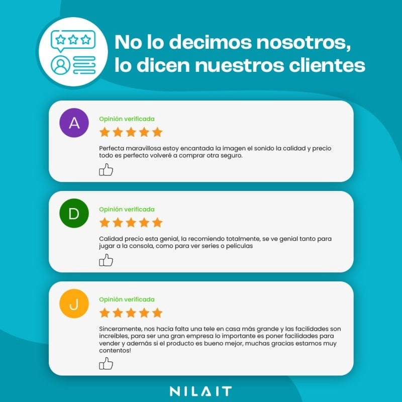 Nilait Luxe 50UC8003S 50" QLED UHD 4K Smart TV