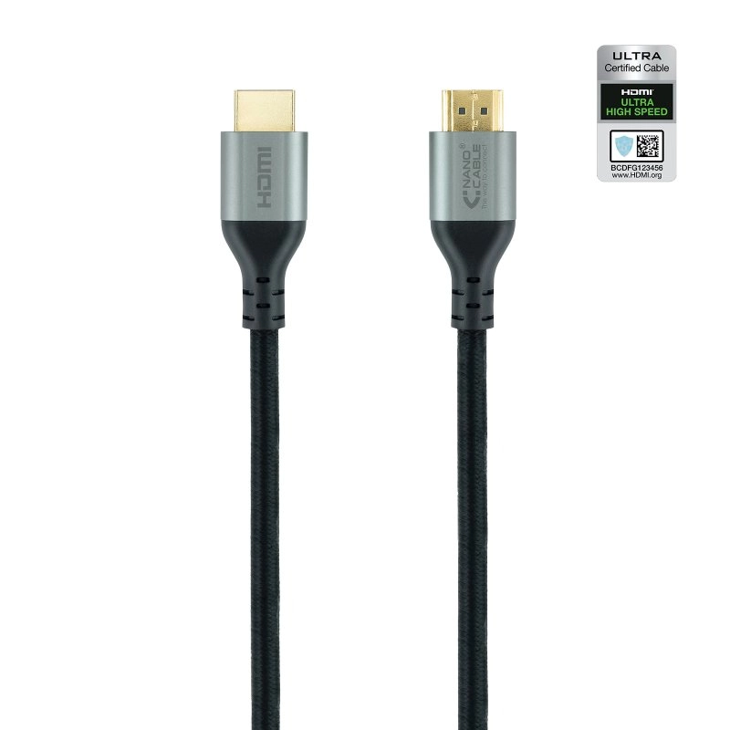 Nanocable HDMI 2.1 Kabel Stecker/Stecker 2m Schwarz