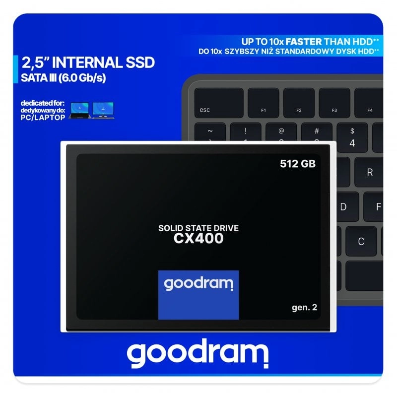 GoodRam CX400 2,5-Zoll-SSD 512 GB SATA 3