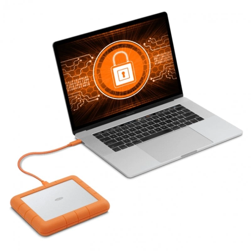 Lacie Rugged 4 TB SSD 2,5" NVMe USB-C Orange