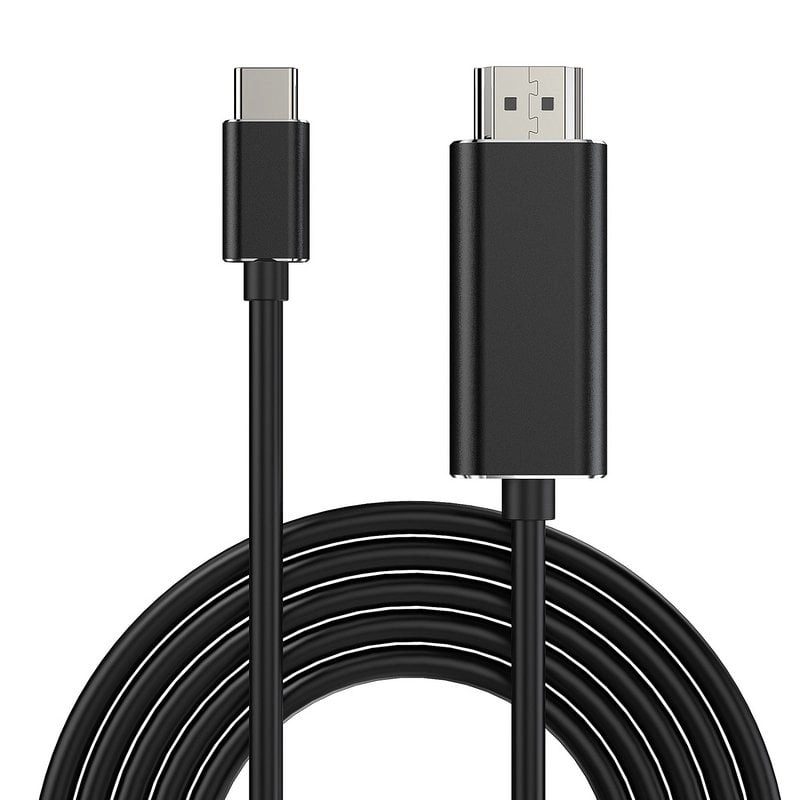 Conceptronic ABBY04B 4K-Kabel (USB-C-Stecker auf HDMI-Stecker, 2 m, Schwarz)