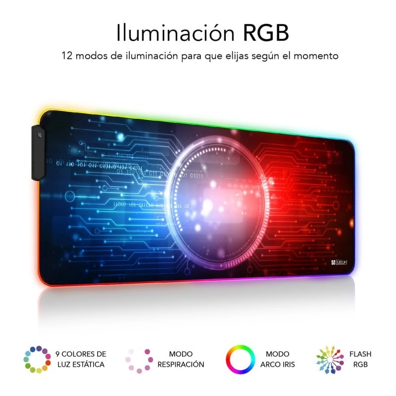 Subblim Chip XL RGB Erweitertes Gaming-Mauspad