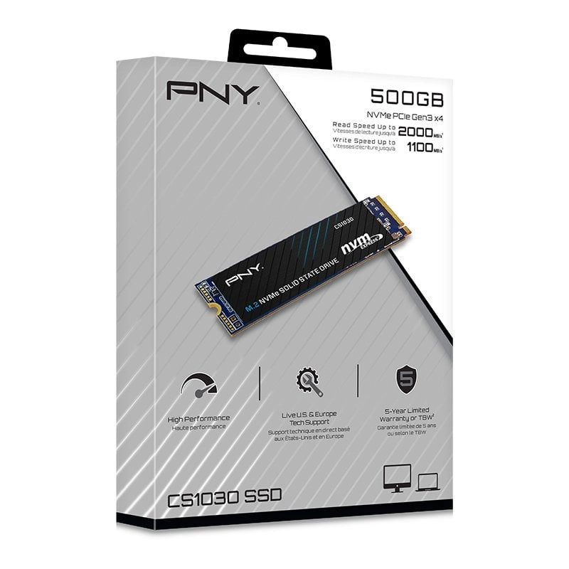 PNY CS1030 500 GB SSD M.2 PCIe NVMe 3D NAND