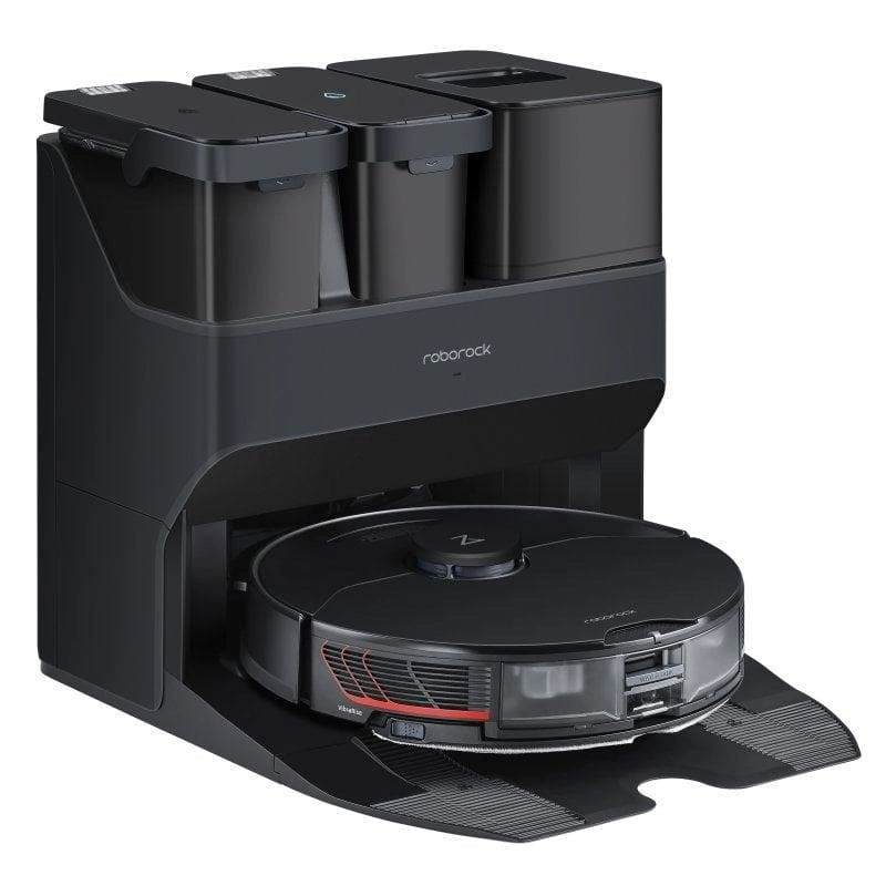 Saugroboter mit Wischfunktion Roborock S7 MaxV Ultra Mit Absaugstation Navigationsklasse LiDAR 5.100 Pa Mit Kamera und KI Sprachsteuerung