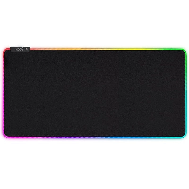Cooles Gaming-Mauspad XL RGB Schwarz