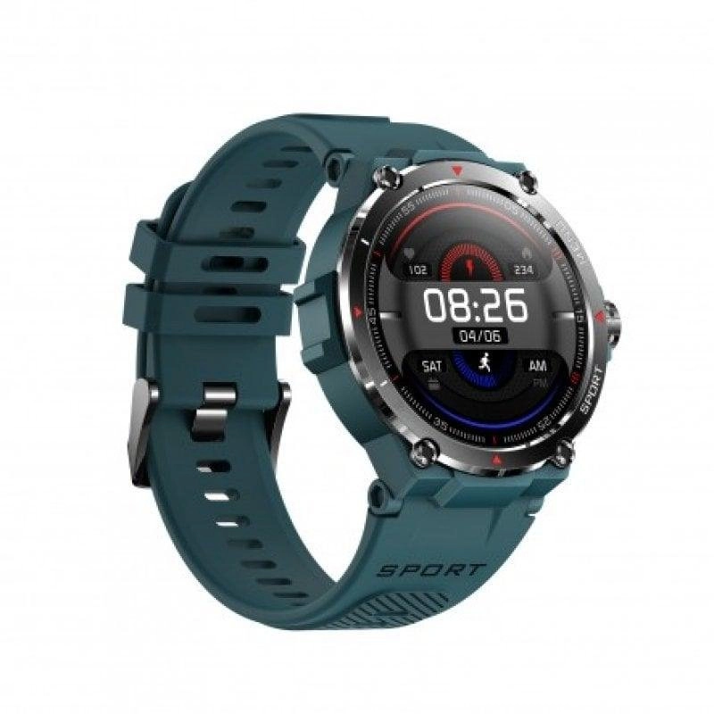 DCU Tecnologic Smartwatch GPS Bluetooth 50mm AMOLED Grün S/M M/L IP68 SpO2 Herzfrequenz Schlaf