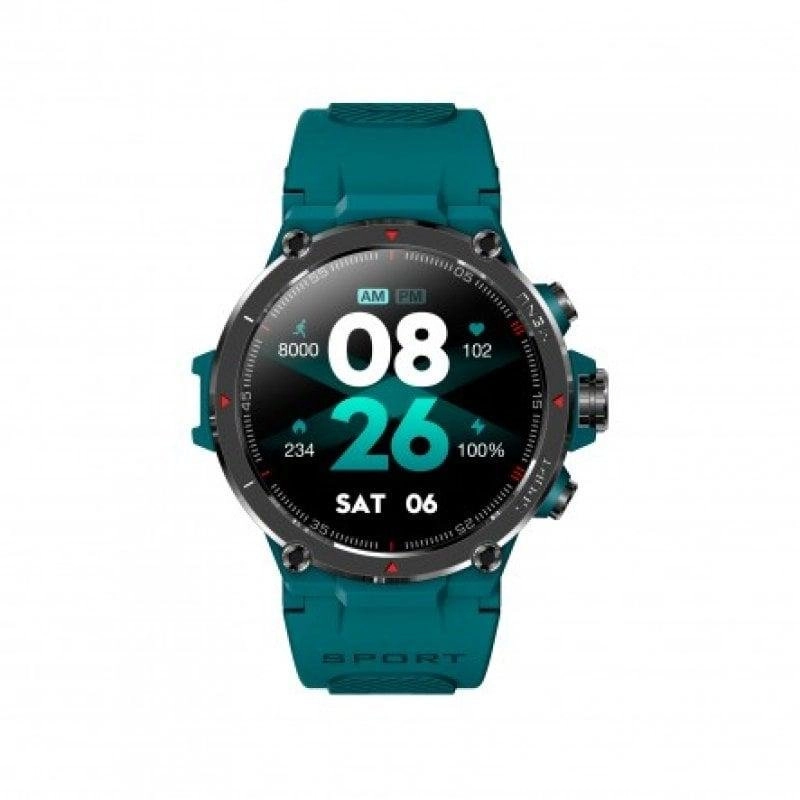 DCU Tecnologic Smartwatch GPS Bluetooth 50mm AMOLED Grün S/M M/L IP68 SpO2 Herzfrequenz Schlaf