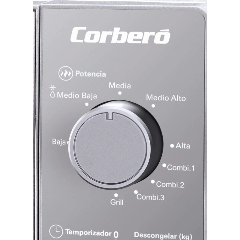 Corberó CMICM7020MIR Mikrowelle mit Grill 20L 700W Spiegel